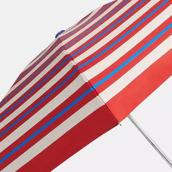 Coach Uv Protection Mini Umbrella In Stripe Print nwt in packaging - Picture 2 of 4